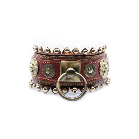 Soft padded leather handmade buckle - adjustable