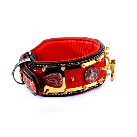 Dog Collar Engraved Leather Handmade - Adjustable