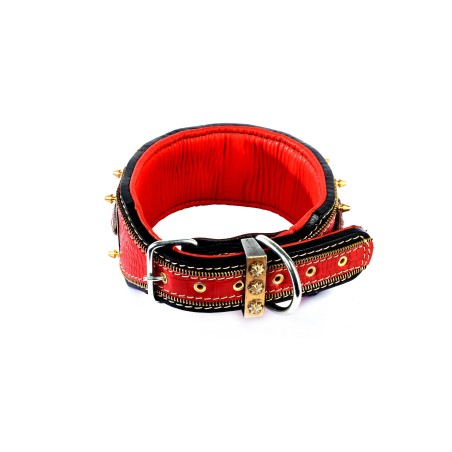 Dog Collar Engraved Leather Handmade - Adjustable