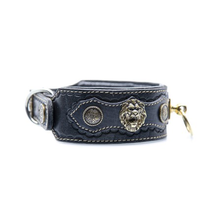 Handmade Genuine Leather Dog Collar - Adjustable